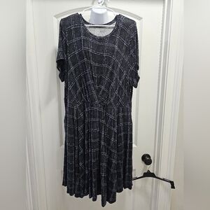 Torrid Super Soft Knit Plaid Skater Dress Size 3